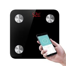 Lade das Bild in den Galerie-Viewer, Körper-Analyse-Waage Körperfettwaage, Bluetooth Personenwaage(180kg/D100g) mit App, Smart Digitale Waage für Körperfett, BMI, Gewicht (Schwarz)
