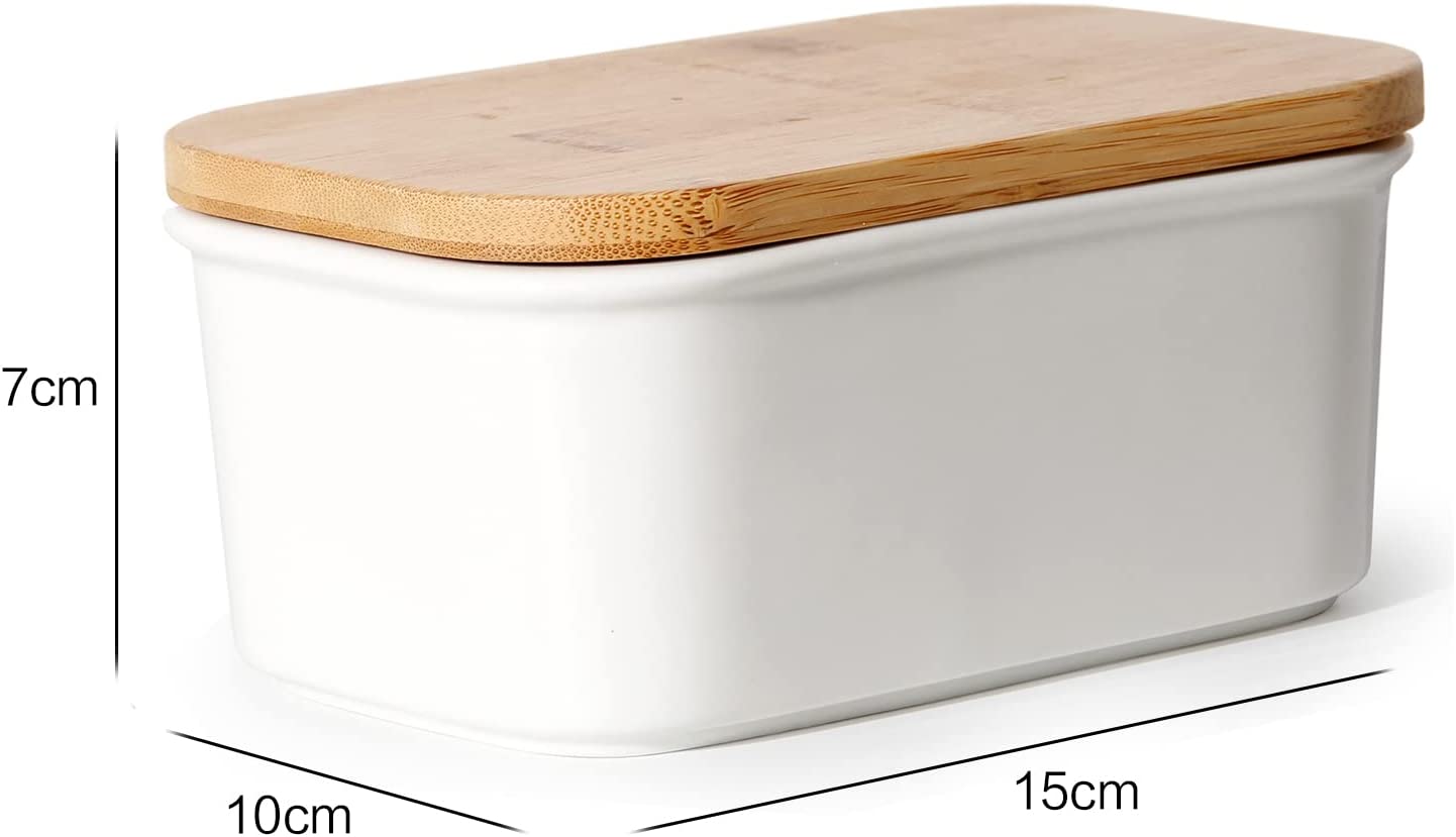 Butterdose Keramik mit Holzdeckel , 250g Butter Aufbewahrung , Butterb –  Zedelmaier Shop