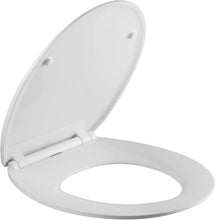 Lade das Bild in den Galerie-Viewer, Toilettendeckel,WC Sitz Mit Absenkautomatik,Klodeckel mit Quick Release Funktion, Antibakterieller Toilettensitz Oval,200KG (Ohne licht(TSBU001WH))
