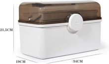 Lade das Bild in den Galerie-Viewer, Medikamenten Aufbewahrung, Medizinbox, Hausapotheke Box, Apothekenbox, Medizinkoffer Groß (34cm)
