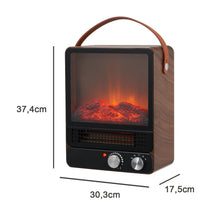 Lade das Bild in den Galerie-Viewer, Raumheizung Energieeffiziente elektrische Kaminheizung 3D Flammeffekt;«, 2 Heizstufen 750/1500W; LED 3D Flammeneffekt
