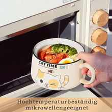 Lade das Bild in den Galerie-Viewer, Porzellan Schüssel für Ramen Schüssel, Salatchüssel, Müslischalen, Bowl Schüssel und Suppenschüssel, Perfekt für Salate, Suppen und Nudeln
