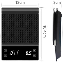 Lade das Bild in den Galerie-Viewer, Digitale Kaffeewaage, Küchenwaage, Max3kg / D 0,1g hochpräzise, Espressowaage mit LCD-Touchscreen und eingebautem Timer
