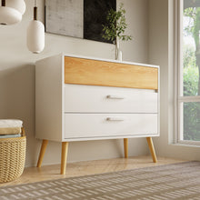 Lade das Bild in den Galerie-Viewer, Schubladenkommode mit 3 Schubladen, Sideboard Highboard für Schlafzimmer &amp; alle Wohnräume -Weiß
