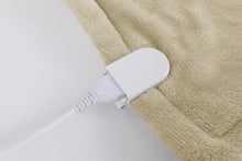 Lade das Bild in den Galerie-Viewer, Heizdecke,Wärmedecke,Elektrische Thermodecke,6 Heizstufen maschinenwaschbar,doppelseitigem Flanell, 1-8H Timer Control,Flanelldecke, Doppeldecke（Creme）
