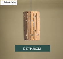 Lade das Bild in den Galerie-Viewer, Zedelmaier Pendelleuchte Haengelampe Bambus, Lampenschirm böhmischer Stil, Schlafzimmerlampe handgefertigt (Glühbirne ist nicht enthalten)
