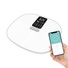 Lade das Bild in den Galerie-Viewer, Körperanalysewaagen,Bluetooth Smart Waage, Digitale Personenwaage mit App，mit Bluetooth, digitale glaswaage mit BMI-Berechnung

