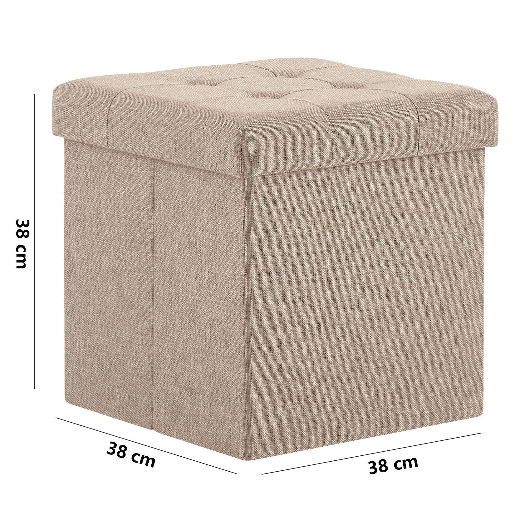 aufbewahrungs sitzhocker Sitzhocker mit Stauraum, Fußhocker, Fußbank Truhen Aufbewahrungsbox fa –  Zedelmaier Shop