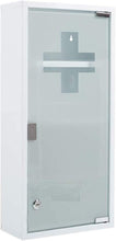 Lade das Bild in den Galerie-Viewer, Medizinschrank Abschließbar Hängend, Erste Hilfe Schrank, Arzneischrank aus Edelstahl Gross, Medikamentenschrank 57 x 27 x 12 cm((Weiß - 4Schichten))
